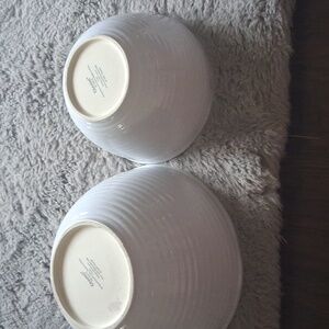 CHANTAL White 7&12cup RIBBED BOWL ‘05 NO CHIPS EUC
